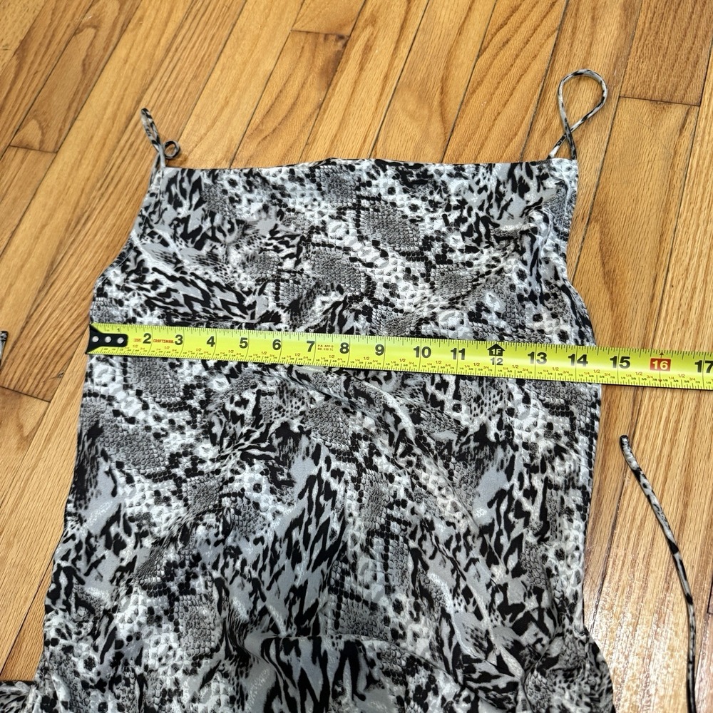 Free People Day To Night Ruched Python Print Slip Dress Size Small - Picture 8 of 8